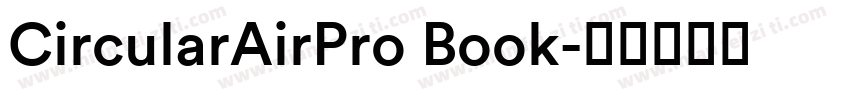 CircularAirPro Book字体转换
